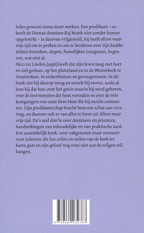 Alleen maar vrije tijd achterkant