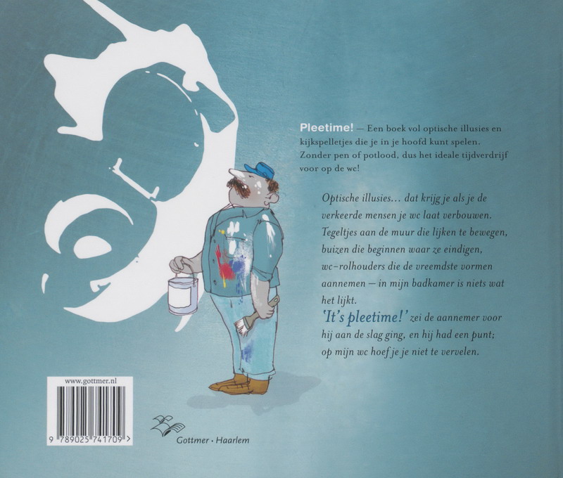 Pleetime tijdverdrijf voor op de wc achterkant