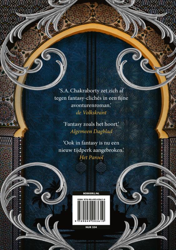 De zilveren rivier / Daevabad achterkant