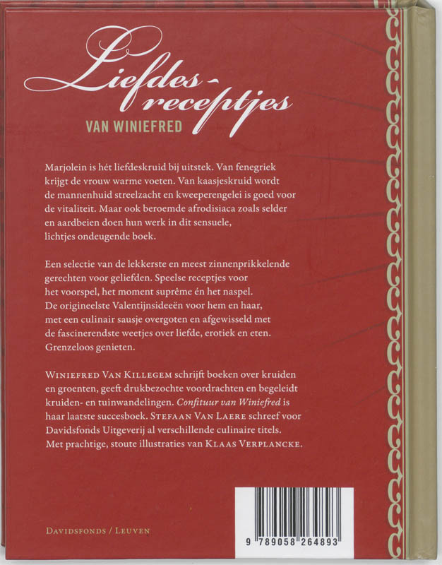 Liefdesreceptjes Van Winiefred achterkant