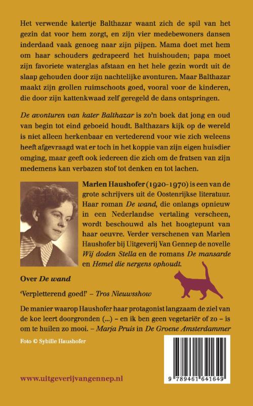De avonturen van kater Balthazar achterkant