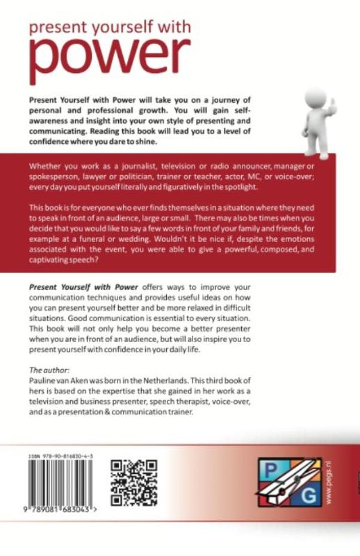 Present yourself with power, dare to shine achterkant