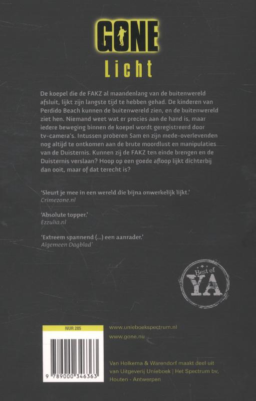 Licht / Gone achterkant