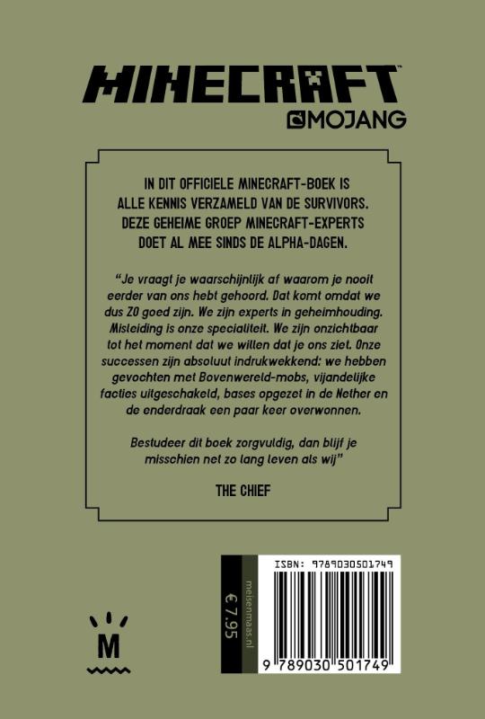 De geheimen van de Survivors / Minecraft achterkant