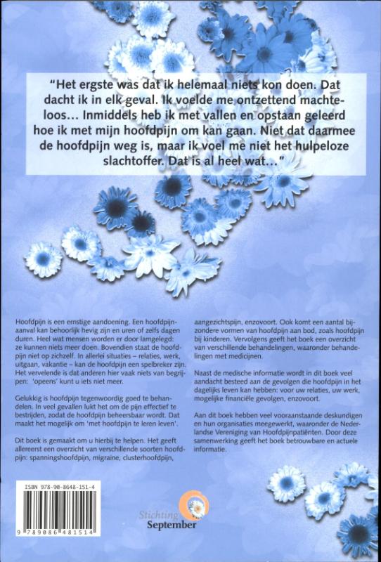 Zorgboek hoofdpijn achterkant
