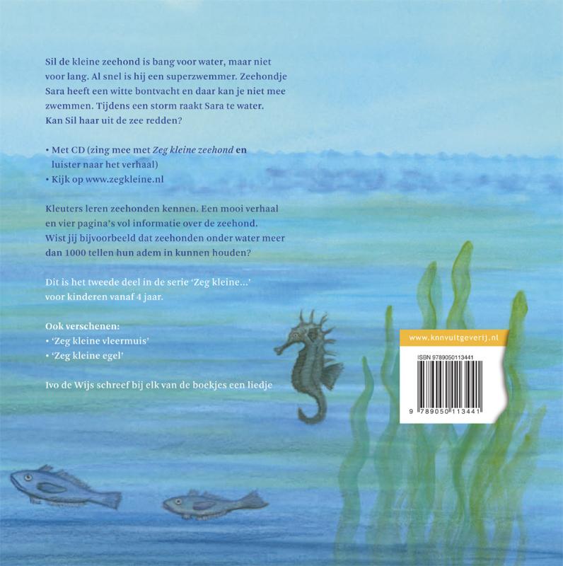 Zeg kleine zeehond wat zwem jij goed achterkant