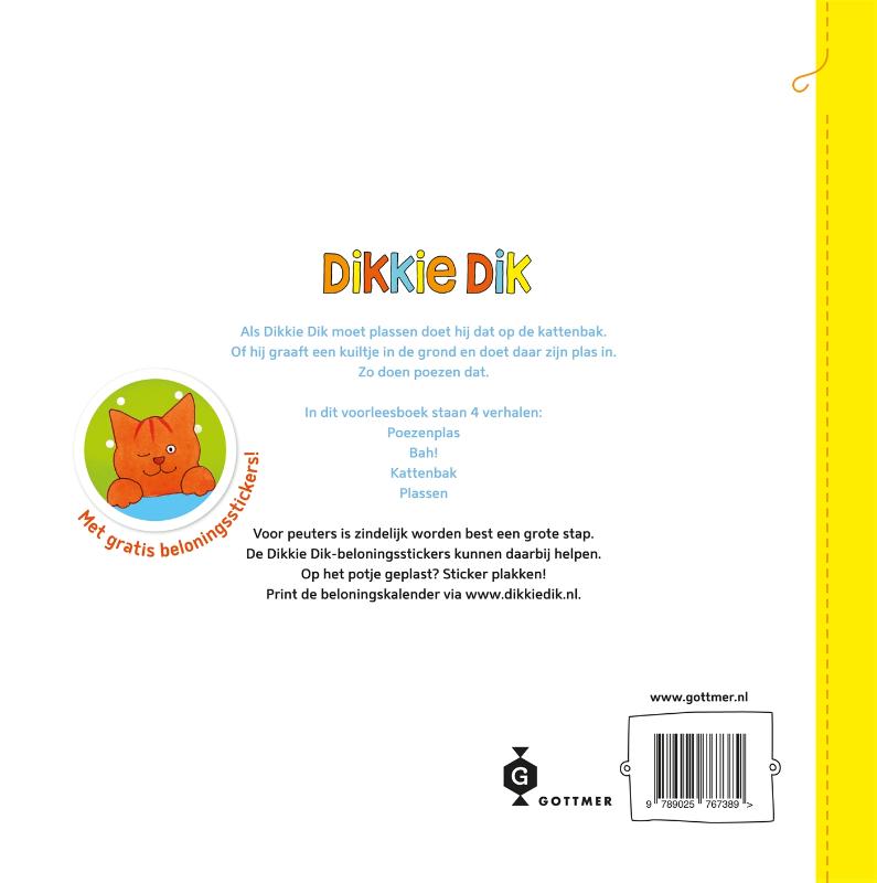 Dikkie Dik  -   Poezenplasjes achterkant