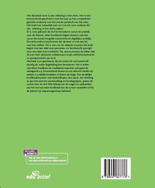 Basisboek recht / MBO Recht achterkant