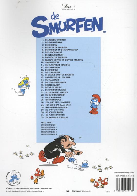 De snurfen in Pililut / De Smurfen / 32 achterkant