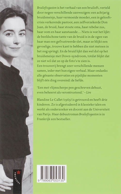 Bruiloftsgasten achterkant