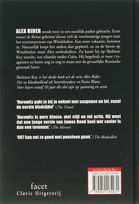 Skeleton Key / Alex Rider / 3 achterkant