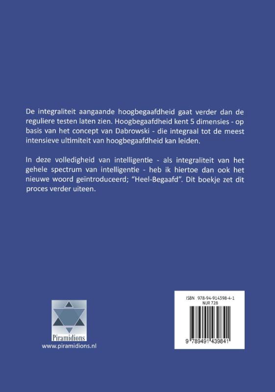 Heel begaafd achterkant