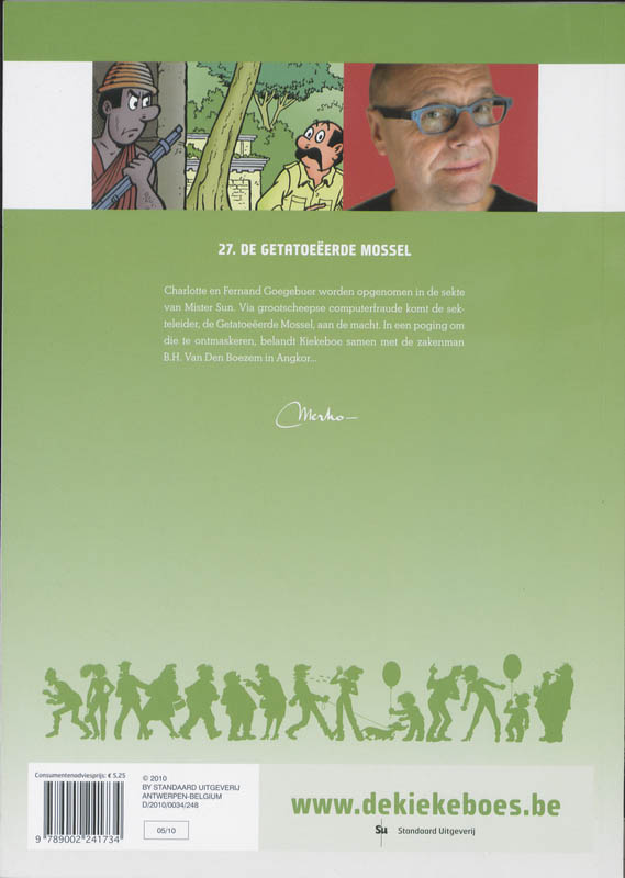 De getatoeëerde mossel / De Kiekeboes / 027 achterkant