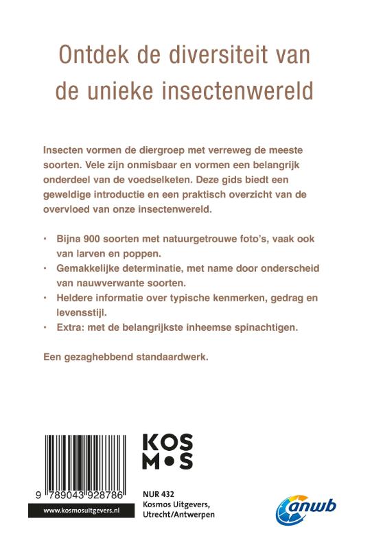 ANWB natuurgidsen - ANWB Insectengids achterkant