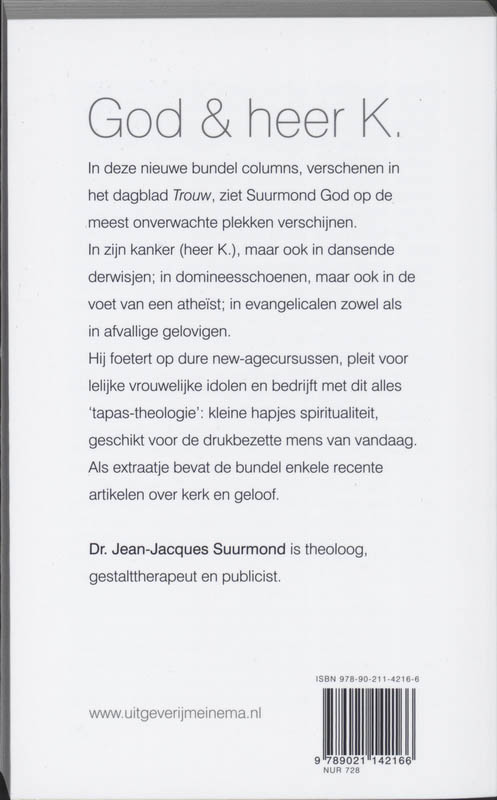 God & heer K. achterkant