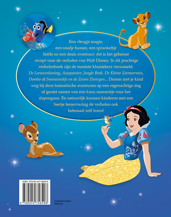 Disney betoverende sprookjeswereld achterkant