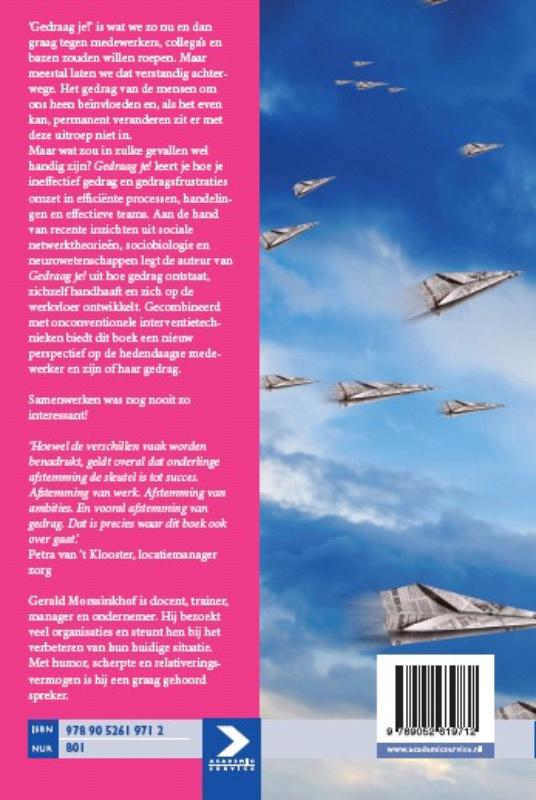 Gedraag je! achterkant