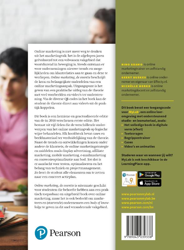 Online marketing, de essentie, 2e editie met MyLab NL achterkant