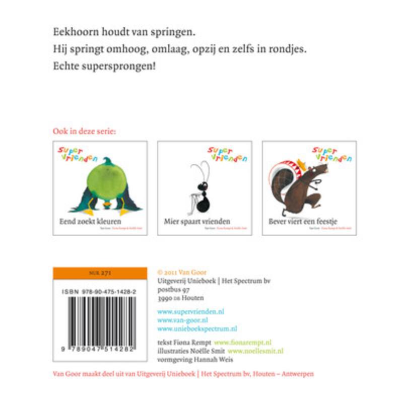 Eekhoorn maakt supersprongen / Supervrienden achterkant