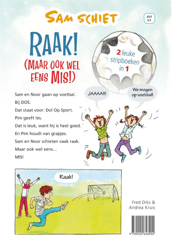 Raak! (Maar ook wel eens Mis!) / Sam schiet. achterkant