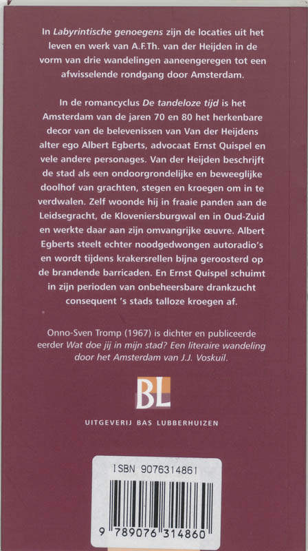 LABYRINTISCHE GENOEGENS achterkant