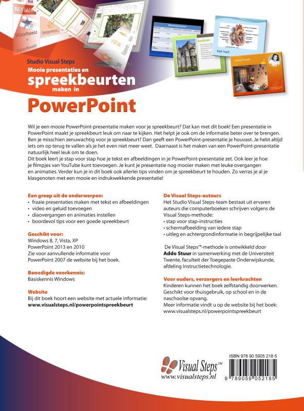 Mooie presentaties en spreekbeurten maken in PowerPoint achterkant
