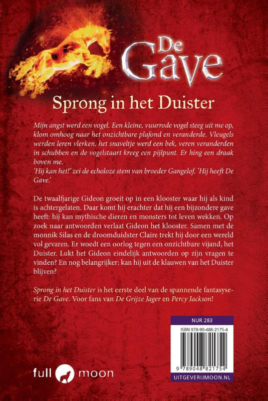 De Gave 1 - Sprong in het duister achterkant