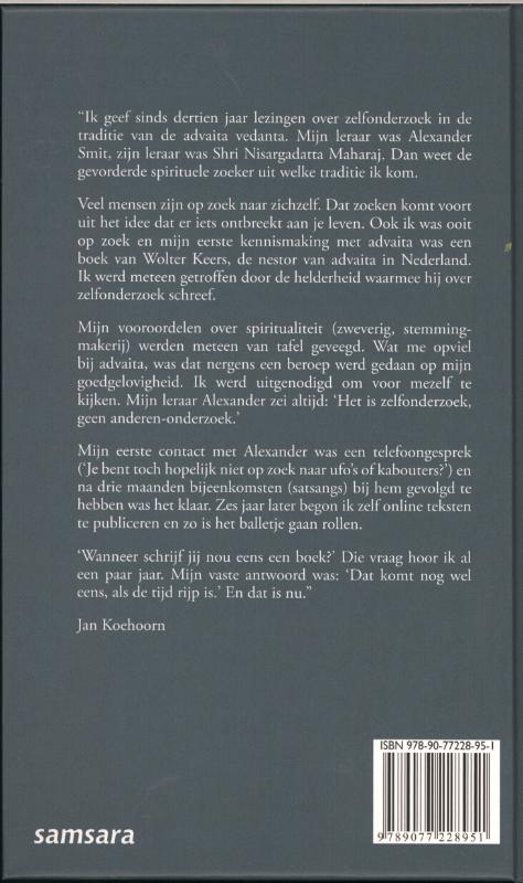 Zelfonderzoek achterkant