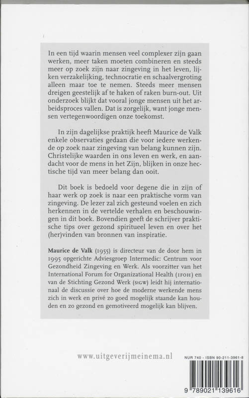 De Zin Van Zijn achterkant