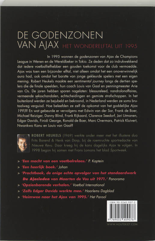 De Godenzonen Van Ajax 10 Jaar Later achterkant