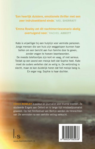 De vermisten achterkant