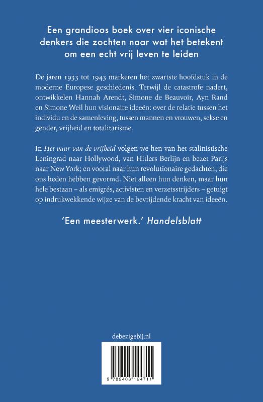 Het vuur van de vrijheid achterkant