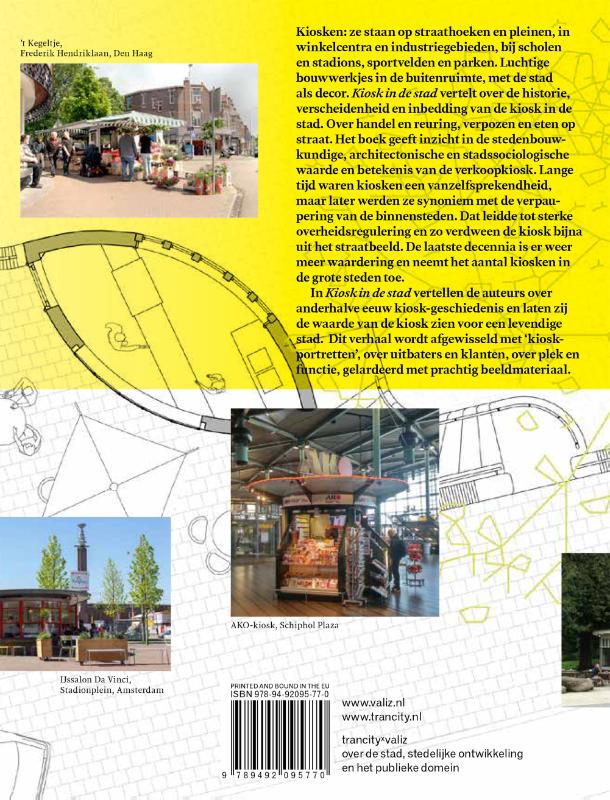 Kiosk in de stad achterkant