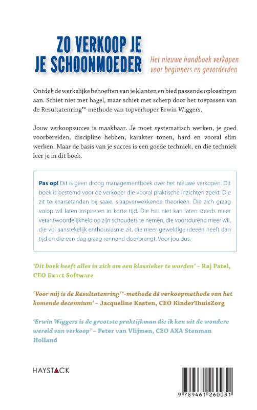 Zo verkoop je je schoonmoeder achterkant