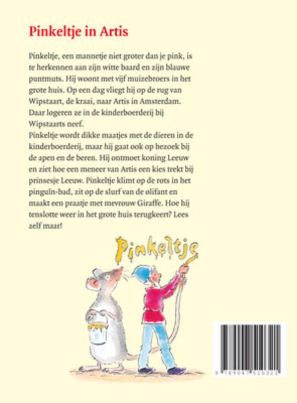 Pinkeltje 4 -   Pinkeltje in Artis achterkant