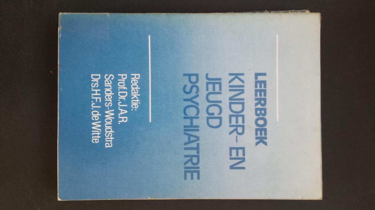 Leerboek kinder en jeugdpsychiatrie