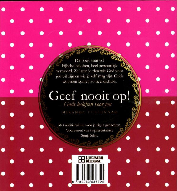 Geef nooit op! achterkant