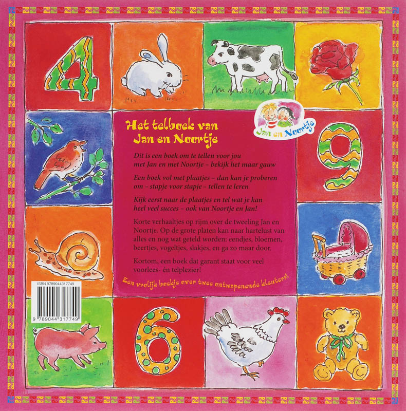 Jan En Noortje Het Telboek Van Jan En Noortje achterkant