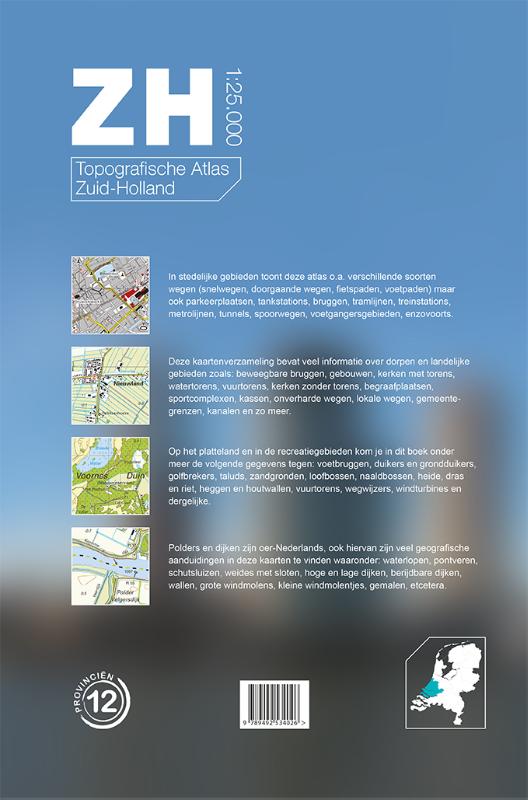 Topografische Atlas Noord-Holland achterkant