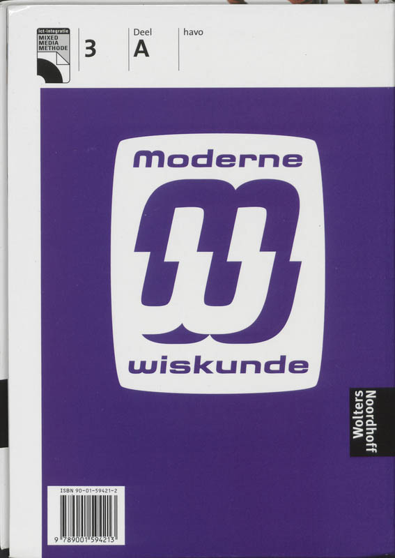 Hoofdboek 3a havo Moderne wiskunde achterkant