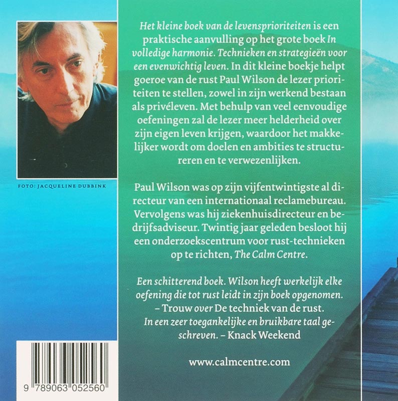 Het Kleine Boek Van De Levensprioriteiten achterkant