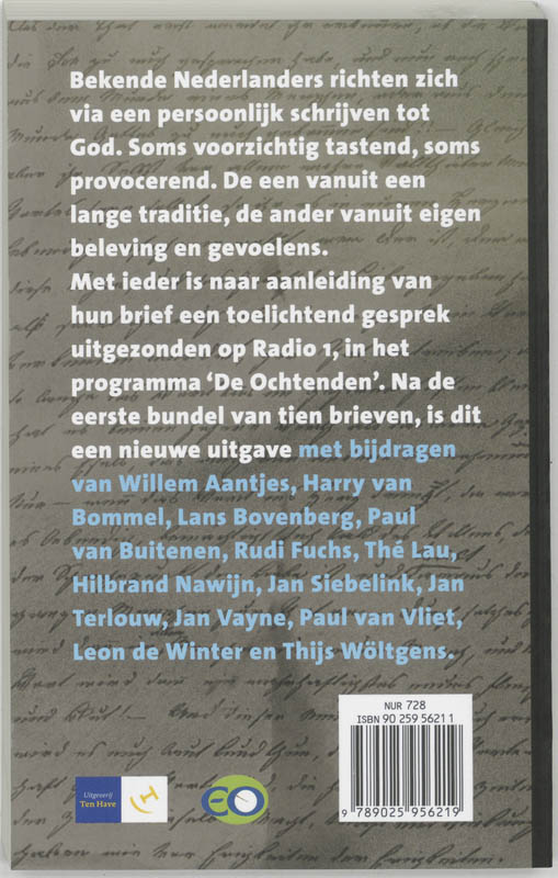 Brieven aan God achterkant