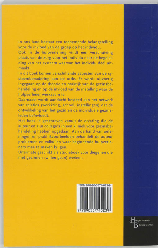 Inleiding in de gezinsbehandeling achterkant