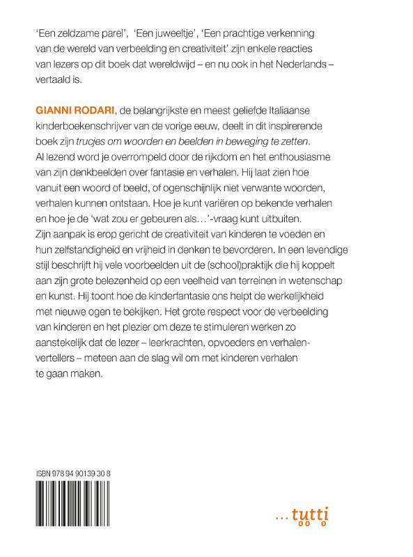 Grammatica van de fantasie achterkant