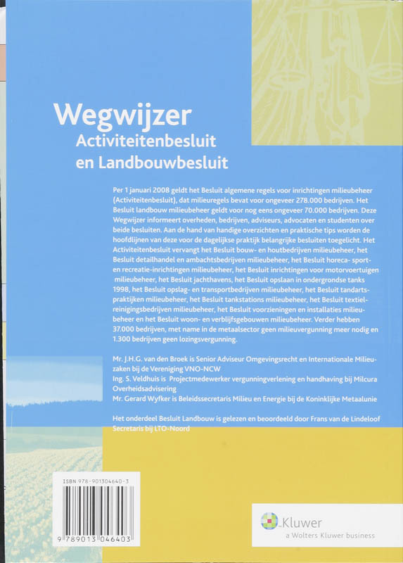 Wegwijzer activiteiten- en landbouwbesluit achterkant