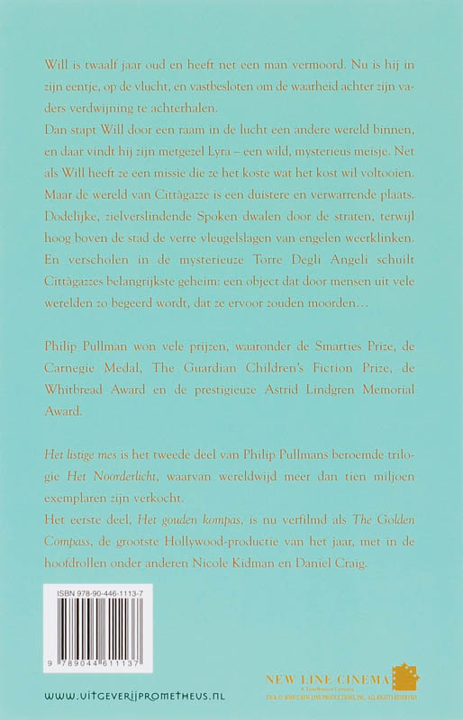 Het Listige Mes achterkant