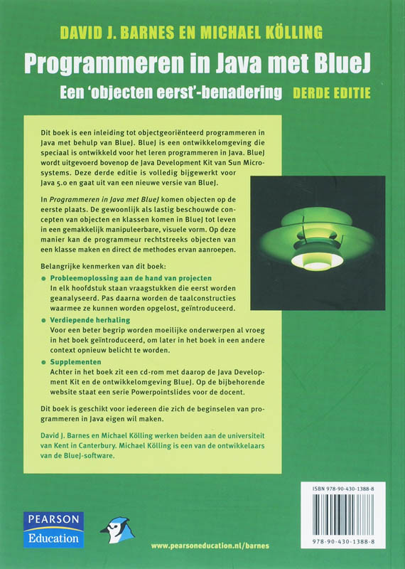 Programmeren In Java Met Bluej achterkant
