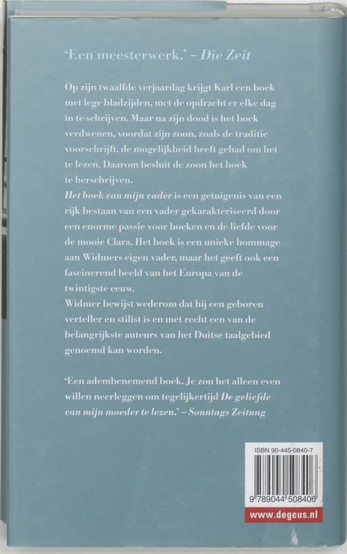 Het Boek Van Mijn Vader achterkant