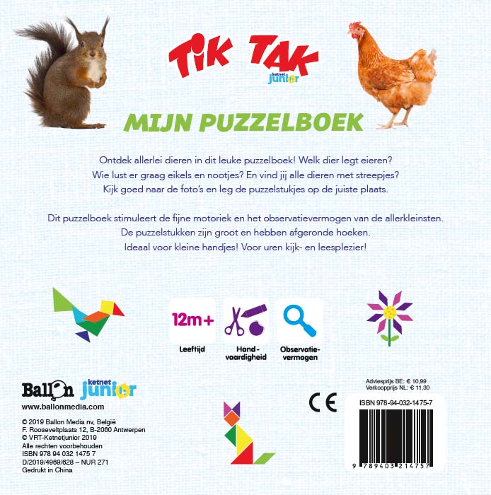 Tik Tak - Mijn puzzelboek achterkant