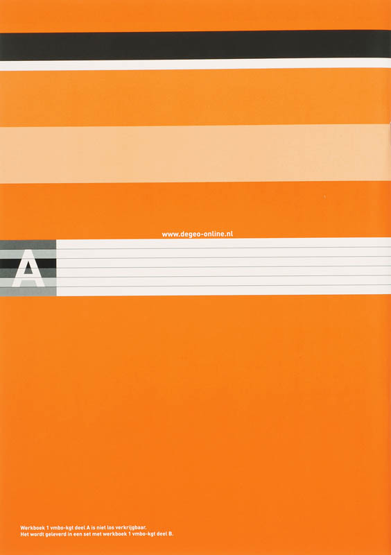 De Geo aardrijkskunde 1 Vmbo-kgt Werkboek A/B achterkant